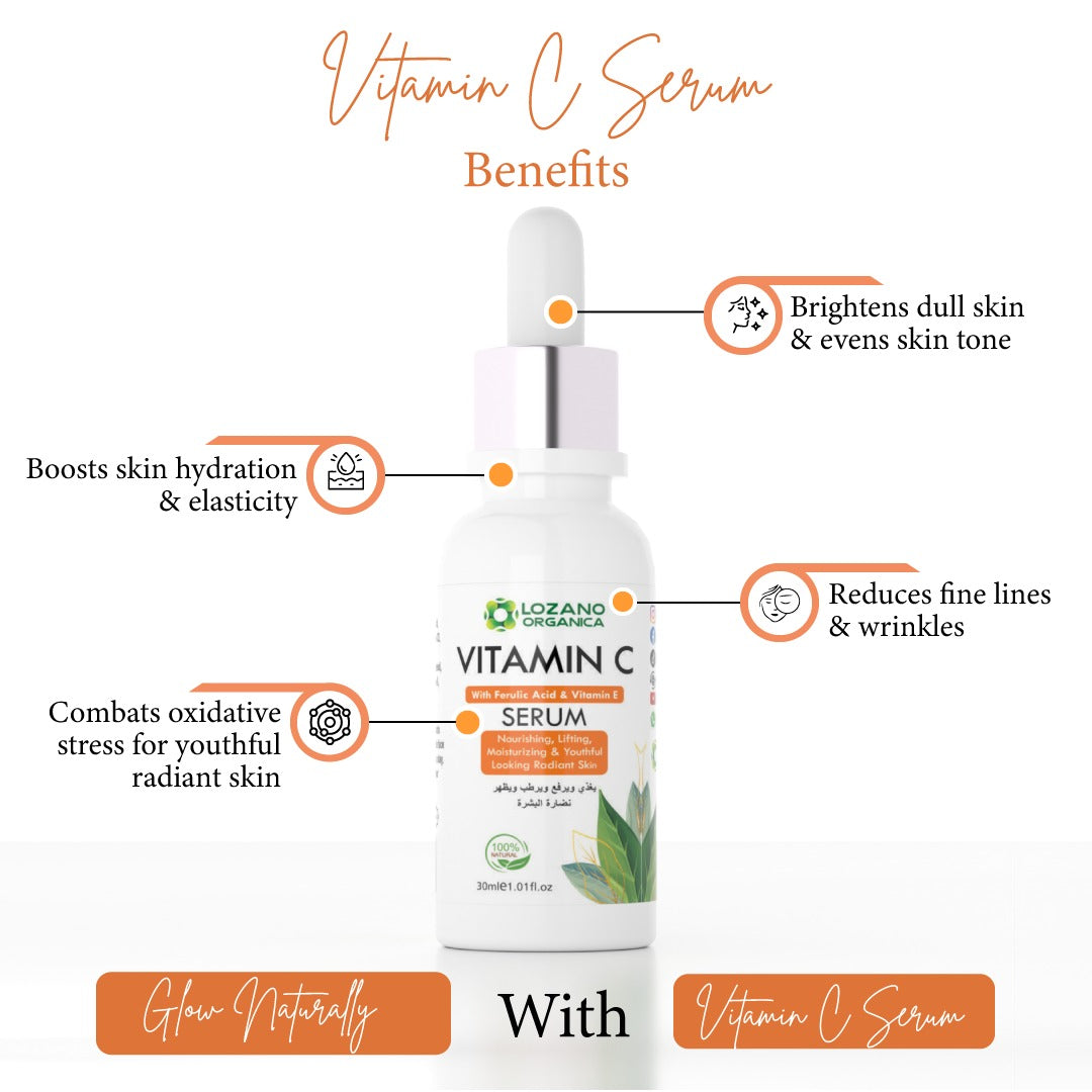 Vitamin C Serum (With Ferulic Acid & Vitamin E)